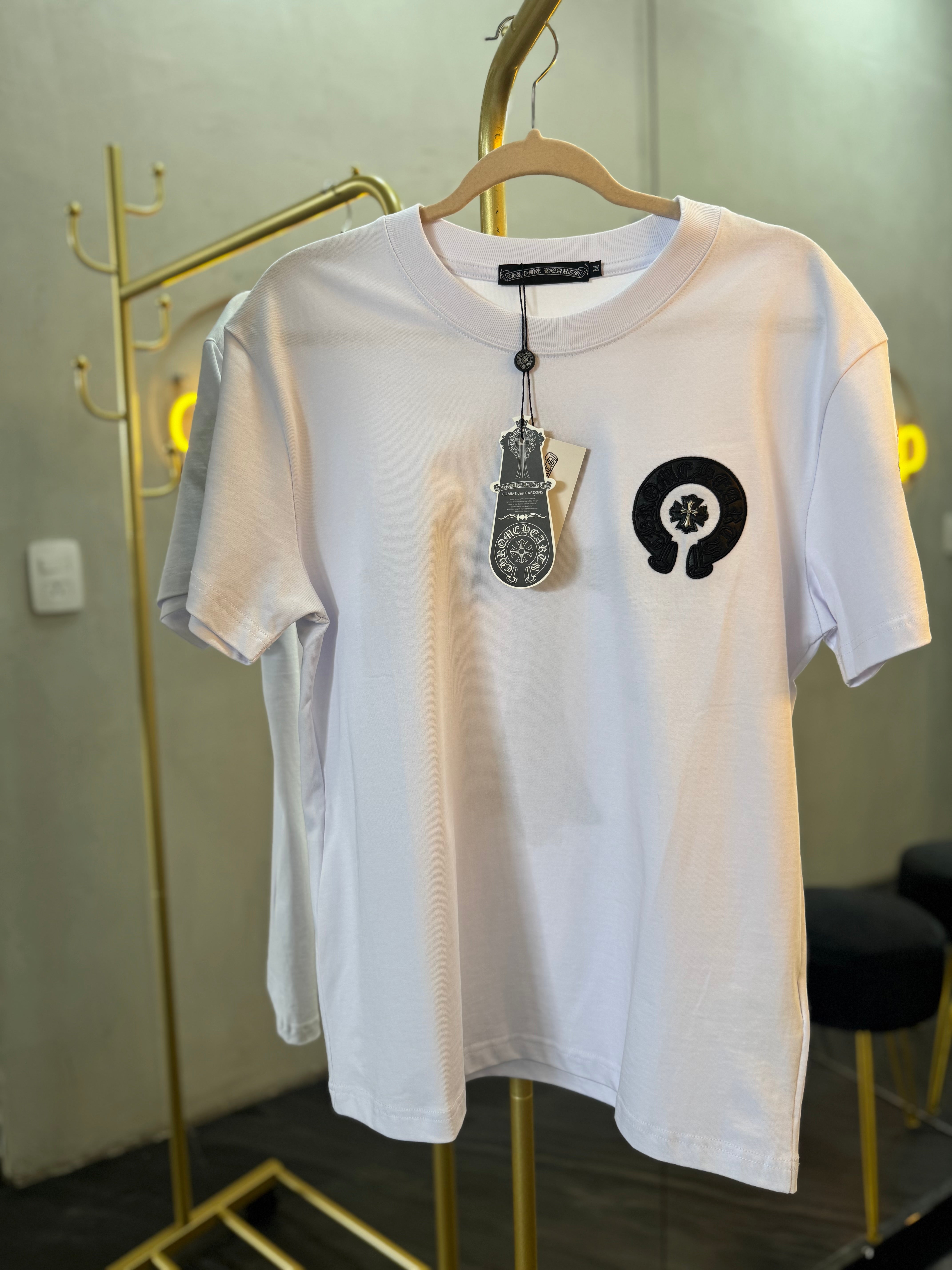 T-SHIRT BLANCA-NEGRO CROME H-3